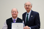 Dr. Gary Aylesworth, Philosophy, with Dr. William L. Perry, President by Beverly J. Cruse
