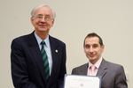 Dr. Dejan Magoc, Health Studies, with Dr. William L. Perry, President by Beverly J. Cruse