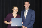 Dr. Alicia Neal, ACA winner for Service, with Dr. Mark Kattenbraker by Beverly Cruse