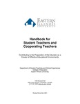 Handbook for Student Teachers and Cooperating Teachers by Student Teaching and Clinical Experiences