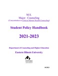 Student Policy Handbook, 2021-2023 by Department of Counseling and Higher Education