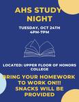 AHS Study Night by Association of Honors Students