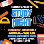 Study Night by Association of Honors Students