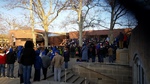 Fund EIU Rally: Crowd from Booth Library steps