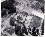 Aerial View, Booth Library (During Construction) by University Archives