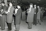 Temporary Library Building, "Move-In Day" by University Archives