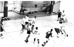 Students Playing Basketball in Student Recreation Center by University Archives