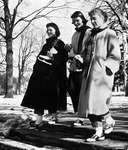 Students Carrying Ice Skates by University Archives