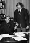 President Gilbert C. Fite and Charles Titus by University Archives