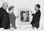 President Quincy V. Doudna Presented with Franklyn Andrews Portrait by University Archives
