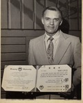 President Daniel Marvin with Diploma from Hanyang University by University Archives