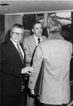 President Daniel Marvin with Well-Wisher at Reception by University Archives