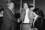 President Daniel Marvin Congratulated by Maynard "Pat" O'Brien After Inauguration by University Archives