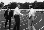 President Daniel Marvin and Governor Jim Thompson at Boys State, 1981 by University Archives