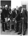 President Daniel Marvin and Others at Tarble Arts Center Dedication by University Archives