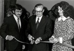 President Gilbert C. Fite at International Center Ribbon Cutting by University Archives