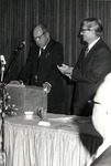 Presidents Buzzard and Fite at Diamond Jubilee Luncheon by University Archives