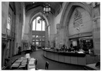Marvin Foyer with Service Desk by Booth Library