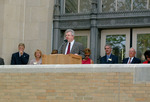 Rededication Ceremony by Booth Library