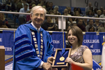 Dr. William L. Perry, President, Ms. Megan Kristad, Livingston Lord Scholar by Beverly J. Cruse