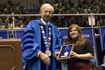 Dr. William L. Perry, President, Ms. Kelly Canning, Livingston Lord Scholar