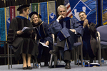 Dr. Jill F. Nilsen, Charge to the class, Dr. Bonnie D. Irwin, Dean of the Honors College, Dr. Blair M. Lord, Provost and Vice President for Academic Affairs, Dr. Willam V. Weber, Vice President for Business Affairs by Beverly J. Cruse