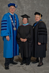 Dr. William L. Perry, President, Ms. Donna K. Martin, Charge to the class, Dr. Diane H. Jackman, Dean, College of Education & Professional Studies