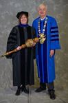 Dr. Linda Simpson, Commencement Marshal, Dr. William L. Perry, University President by Beverly J. Cruse