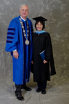 Dr. William L. Perry, University President, Mrs. Audrey Bachelder, Student Speaker Mentor by Beverly J. Cruse