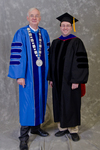Dr. William L. Perry, University President, Dr. Peter Wiles, Faculty Marshal by Beverly J. Cruse