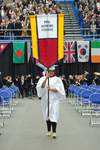 Ms. Shirmeen Ahmad, The Pine Honors College banner carrier by Beverly J. Cruse