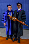 President David Glassman, Dr. Britto Nathan by Beverly J. Cruse