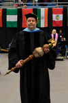 Dr. Cliff Karnes, commencement marshal by Beverly Cruse