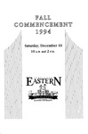 Fall 1994 Commencement by Eastern Illinois University