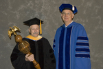 Dr. Vince Gutowski, Commencement marshal, Dr. William L. Perry, President