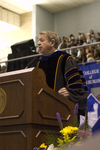 Dr. H. Ray Hoops, Honorary degree recipient, charge to the class by Beverly J. Cruse