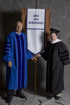 Dr. William L. Perry, President, Dr. Bailey K. Young, Faculty marshal by Beverly J. Cruse