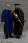 Dr. Mahyar Izadi, Dean, LCBAS, Dr. Deborah A. Woodley, Commencement Marshal by Beverly J. Cruse