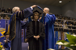 Dr. Blair M. Lord, Provost and Vice President for Academic Affairs, Dr. Janet M. Treichel, Honorary degree recipient, charge to the class, Dr. William L. Perry, President by Beverly J. Cruse
