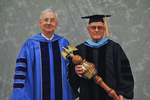 Dr. William L. Perry, President, Mr. Richard K. Crome, Commencement marshal