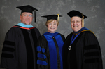 Dr. John Dively, Dr. Beverly Findley, Commencement marshal, Dr. Diane H. Jackman, Dean of College of Education and Professional Studies by Beverly J. Cruse