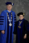 Dr. William L. Perry, President, Dr. Nancy L. Elwess, charge to the class by Beverly J. Cruse