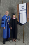 Dr. William L. Perry, President, Dr. Mary Caroline Simpson, Faculty marshal