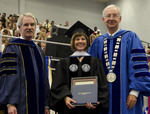 Dr. Blair M. Lord, Provost and Vice President for Academic Affairs, Mrs. Julie Nimmons, Honorary Degree Recipient, Dr. William L. Perry, President by Beverly J. Cruse