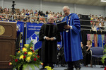 Mr. Robert Corn-Revere, Honorary Degree Recipient, Dr. William L. Perry, President, Dr. Marilyn J. Coles, Commencement Marshal
