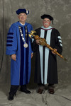 Dr. William L. Perry, President, Dr. Norman A. Garrett, Commencement Marshal by Beverly J. Cruse