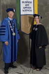 Dr. William L. Perry, President, Ms. Vicki A. Hampton, Faculty Marshal