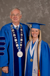 Dr. William L. Perry, President, Ms. Kaci L. Abolt, Student Body President by Beverly J. Cruse