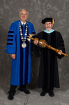 Dr. William L. Perry,  President, Dr. Thomas R. Hawkins, Commencement Marshall 