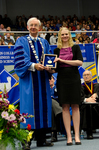Dr. William L. Perry,  President,  Ms. Tayler C. Kuenneth, Livingston Lord Scholar Recipient